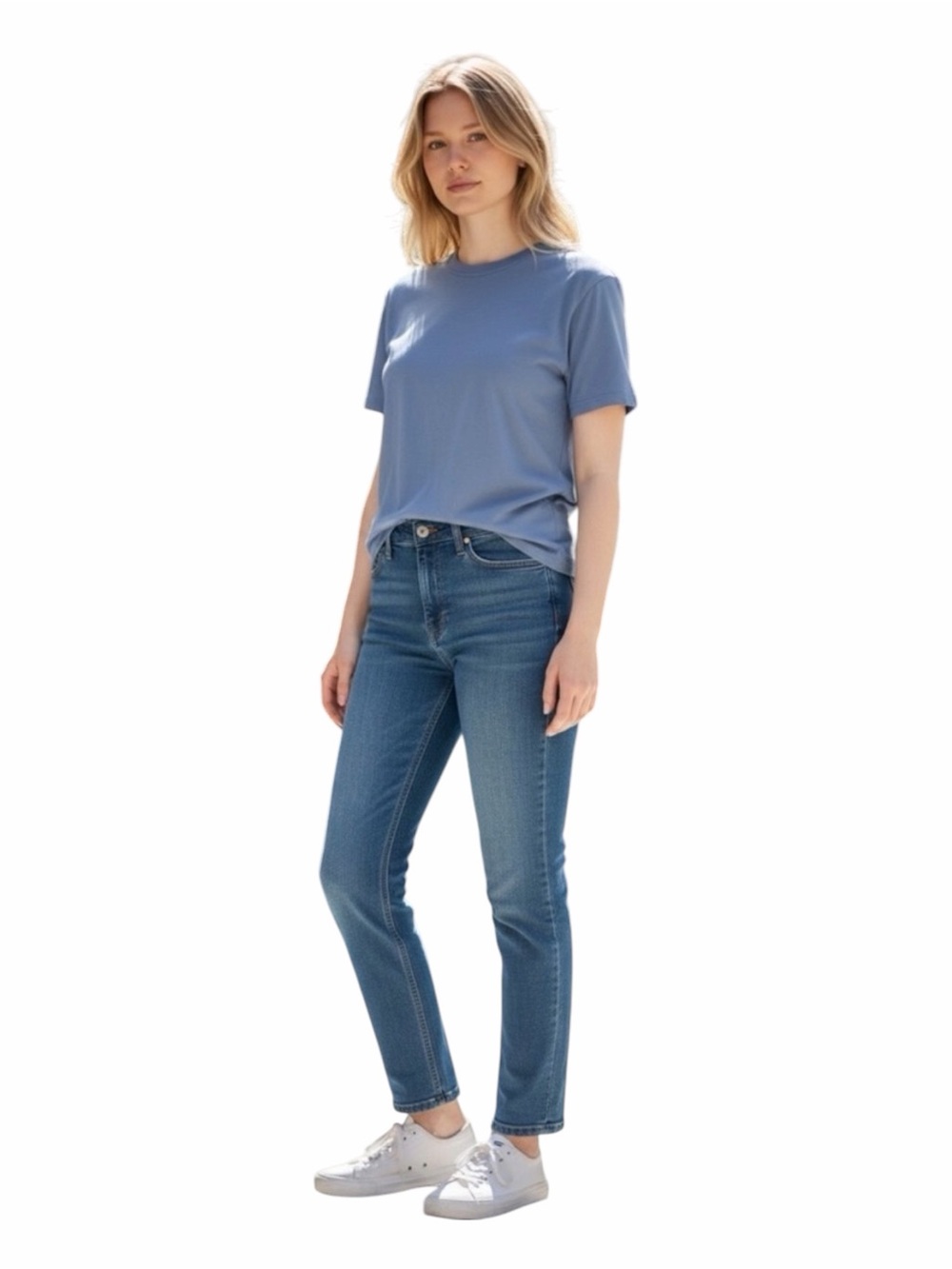 Orvis Blue Short Sleeve Puma Cotton Blend T-Shirt - Crew Neck Size Medium